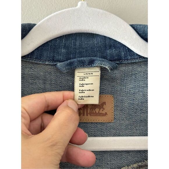 Levi’s Denim Vintage 1980’s Trucker Jacket Women’s Size Large - Picture 9 of 10